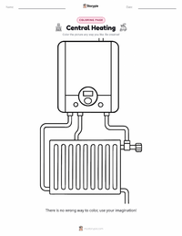 Central Heating printable worksheet preview