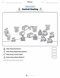 Central Heating printable worksheet preview