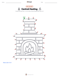 Central Heating printable worksheet preview