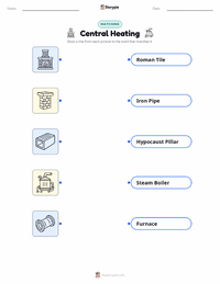 Central Heating printable worksheet preview