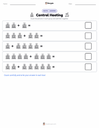 Central Heating printable worksheet preview
