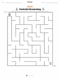 Centrale Verwarming afdrukbare werkblad voorbeeld