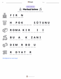 Merkezi Isıtma yazdırılabilir çalışma sayfası önizlemesi
