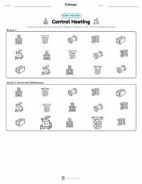 Central Heating printable worksheet preview