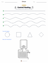 Central Heating printable worksheet preview