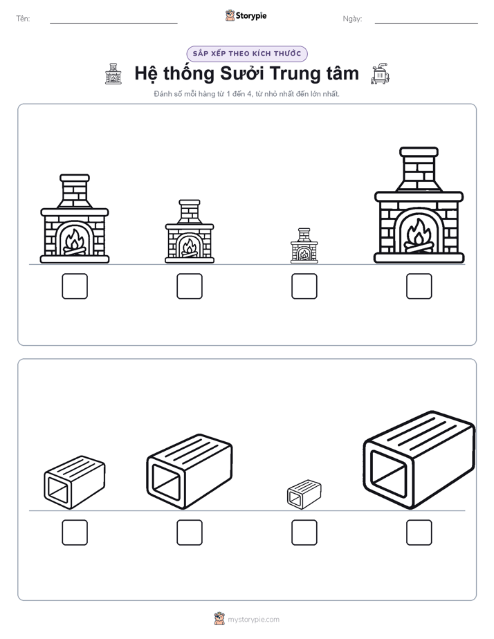 Thứ Tự Kích Thước