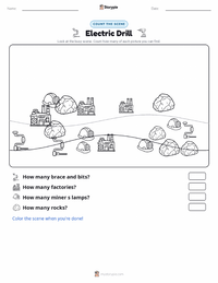 Electric Drill printable worksheet preview