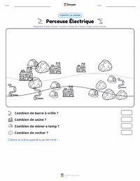 Aperçu de la feuille de travail imprimable Perceuse Électrique