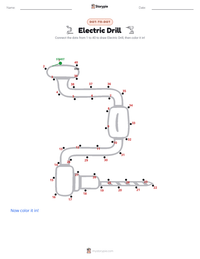 Electric Drill printable worksheet preview