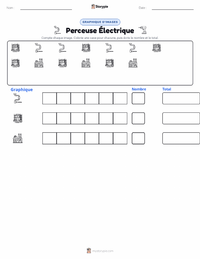 Aperçu de la feuille de travail imprimable Perceuse Électrique
