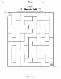 Electric Drill printable worksheet preview