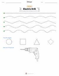 Electric Drill printable worksheet preview