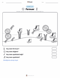 Fermuar yazdırılabilir çalışma sayfası önizlemesi