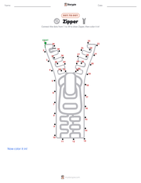 Zipper printable worksheet preview