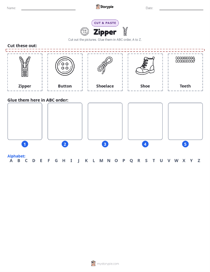 Cut & Paste Alphabet