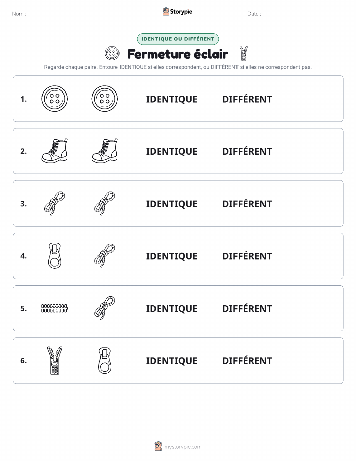 Identique ou Différent