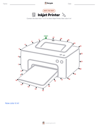Inkjet Printer printable worksheet preview