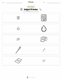 Inkjet Printer printable worksheet preview