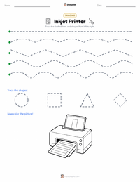 Inkjet Printer printable worksheet preview