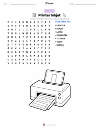 Prabaca lembar kerja cetak Printer Inkjet