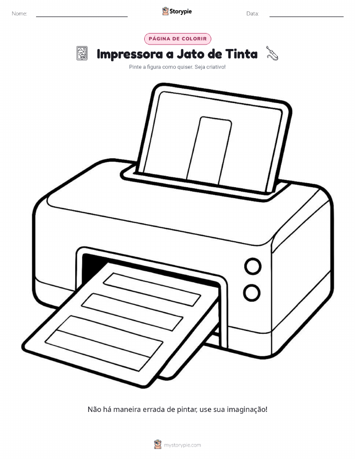 Página para colorir