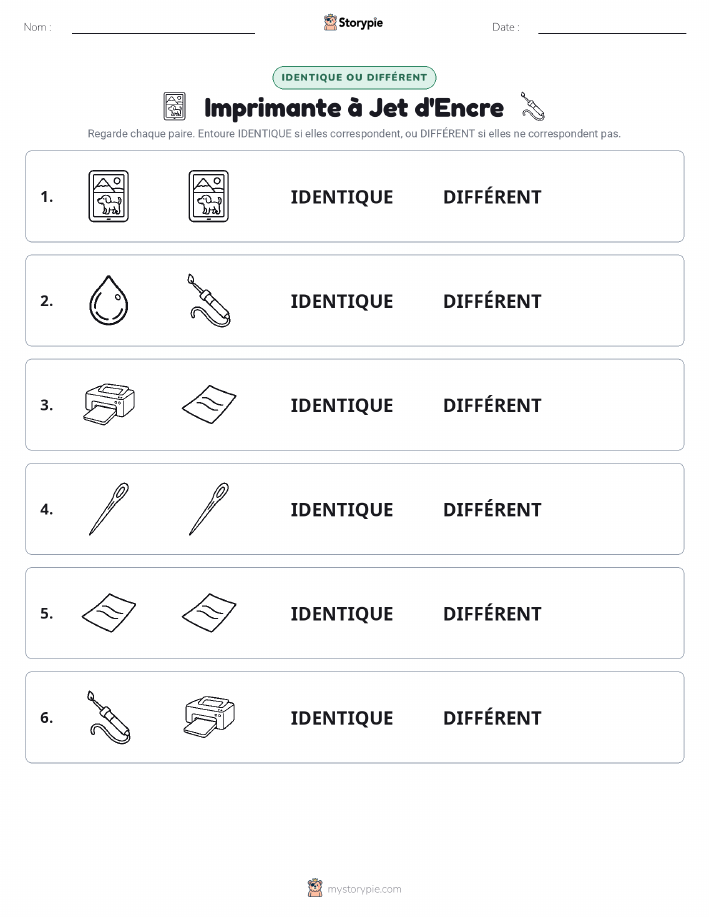 Identique ou Différent