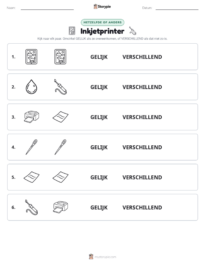 Zelfde of Verschillend