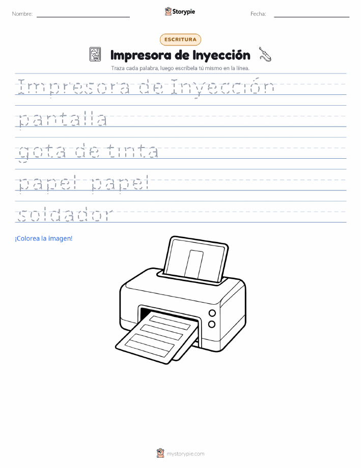 Práctica de Escritura
