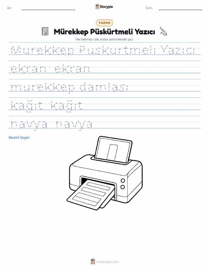 Yazma Pratiği