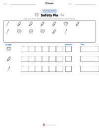 Safety Pin printable worksheet preview