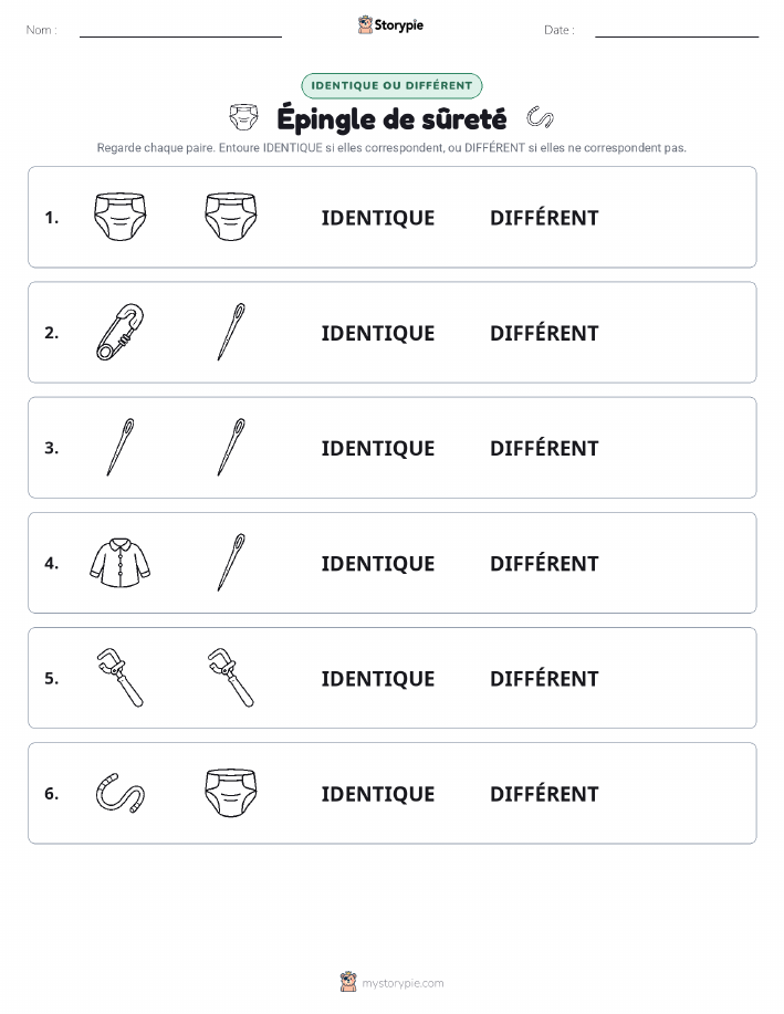 Identique ou Différent