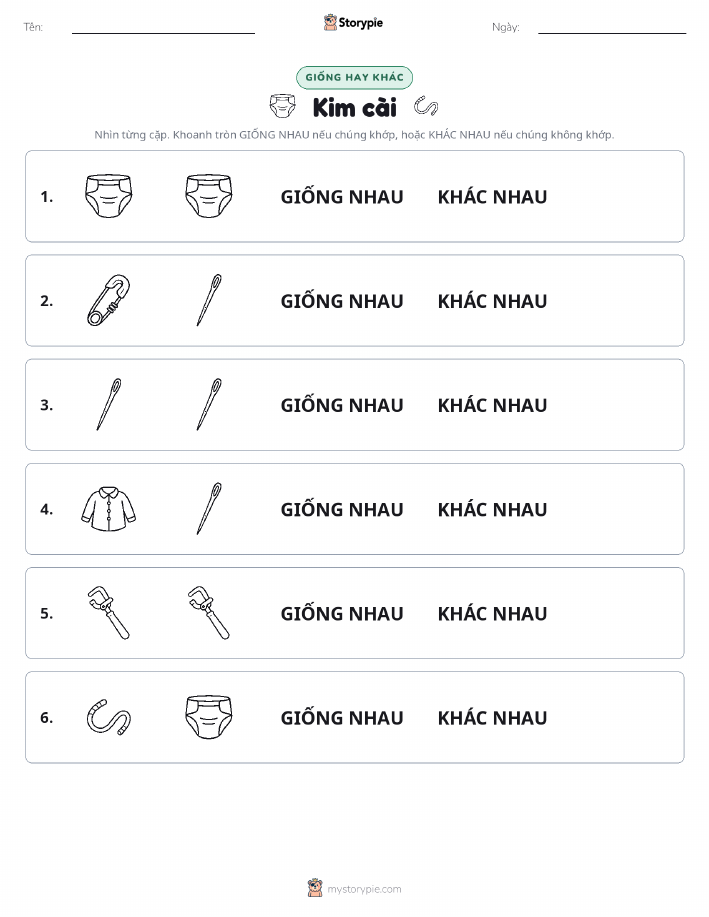 Giống Hay Khác