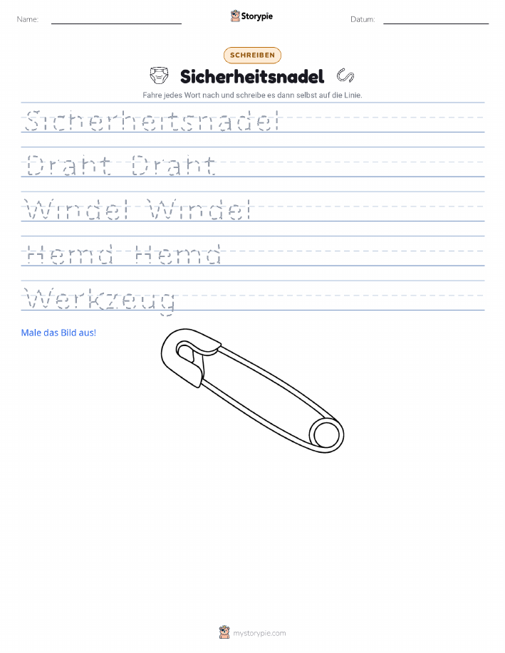 Schreibübung