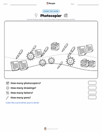 Photocopier printable worksheet preview