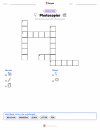 Photocopier printable worksheet preview