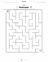 Photocopier printable worksheet preview