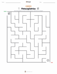 Anteprima della scheda stampabile di Fotocopiatrice