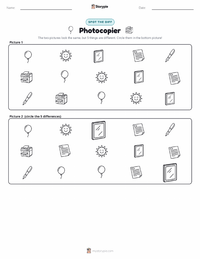 Photocopier printable worksheet preview