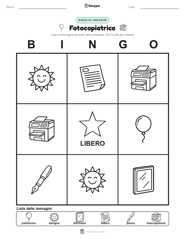 Bingo delle Immagini