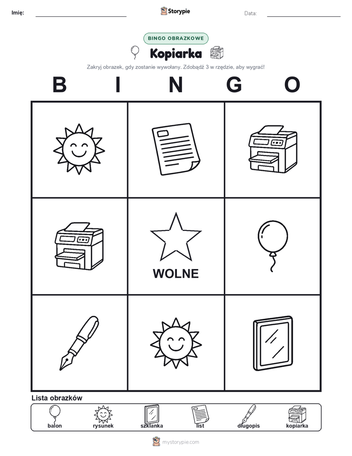 Bingo obrazkowe