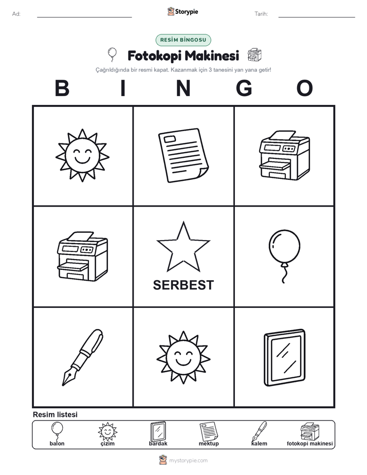 Resim Bingo