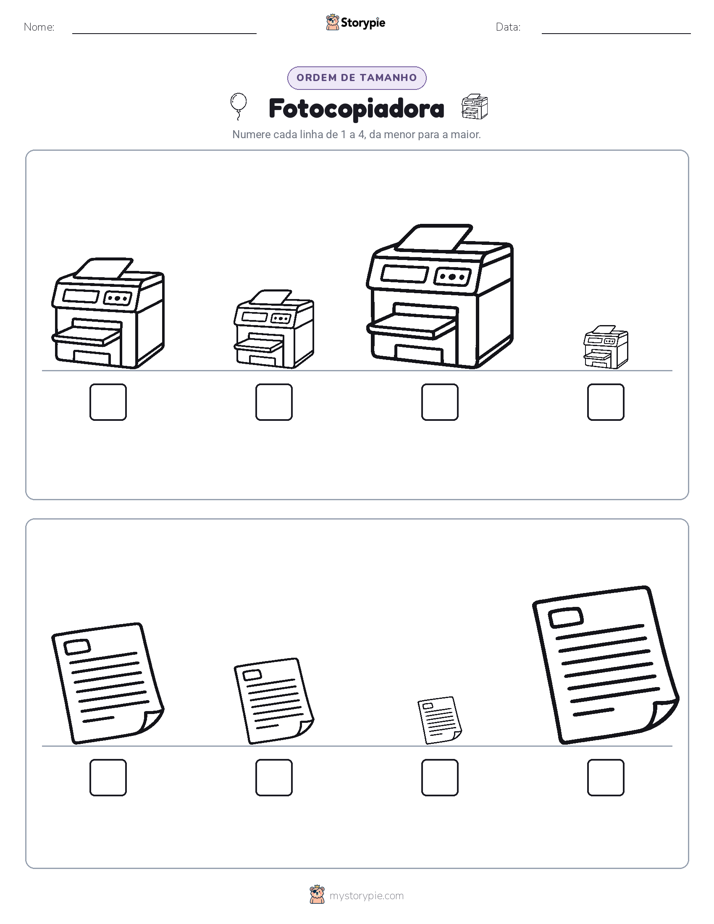 Ordem de Tamanho