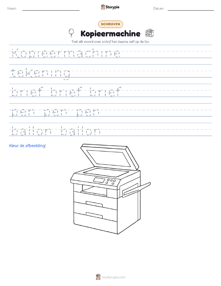 Schrijf Oefening