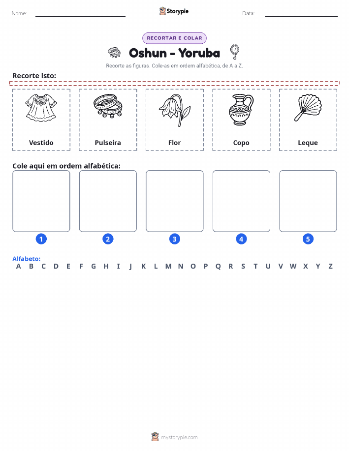 Recortar & Colar Alfabeto