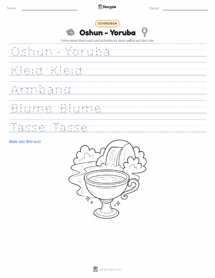 Schreibübung