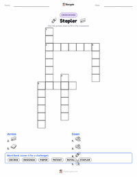 Stapler printable worksheet preview