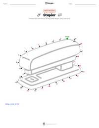 Stapler printable worksheet preview