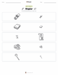 Stapler printable worksheet preview