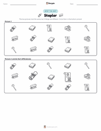 Stapler printable worksheet preview