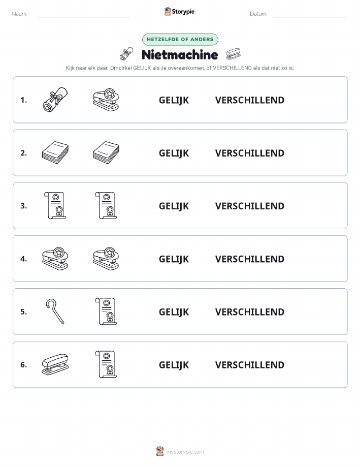 Zelfde of Verschillend